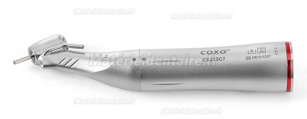 Pièce à main contre-angle COXO CX235C7-7 45° LED multiplicateur 1:5